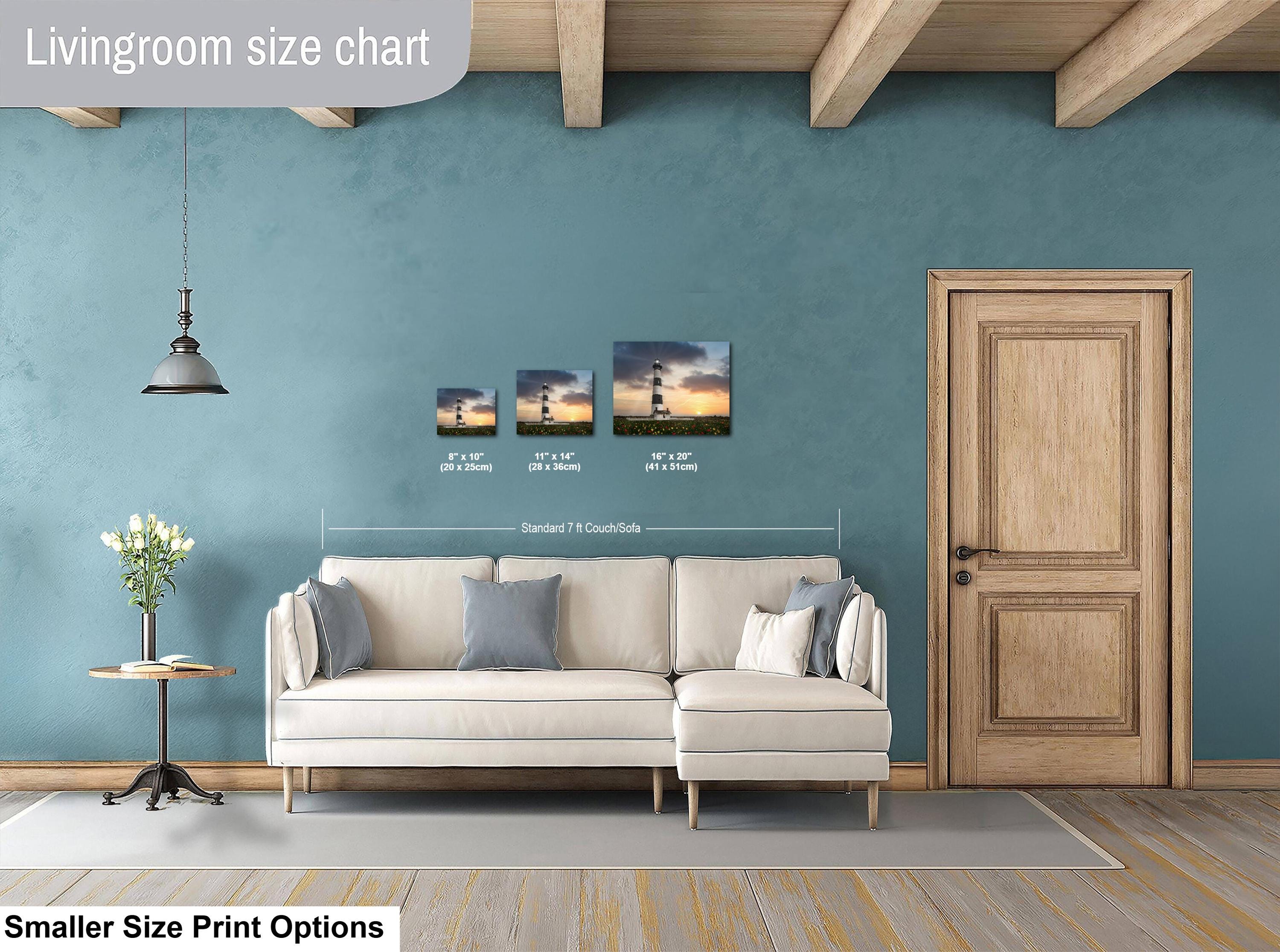 Lighthouse Wall Art - Rustic Coastal Photo Print | Nautical Decor for Home & Office