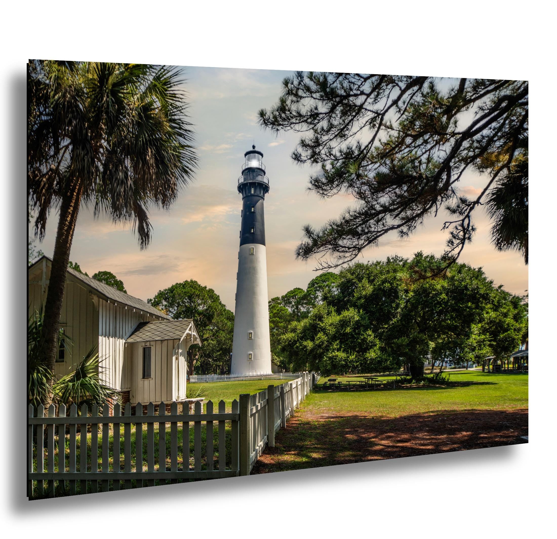 St Simons Lighthouse Print – Historic Lighthouse Photo on Archival Paper | Coastal Wall Art