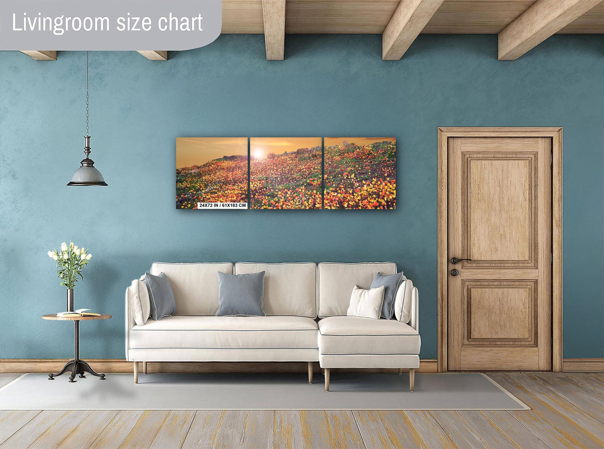 Floral Photography Print – California Poppies Botanical Wall Art Decor