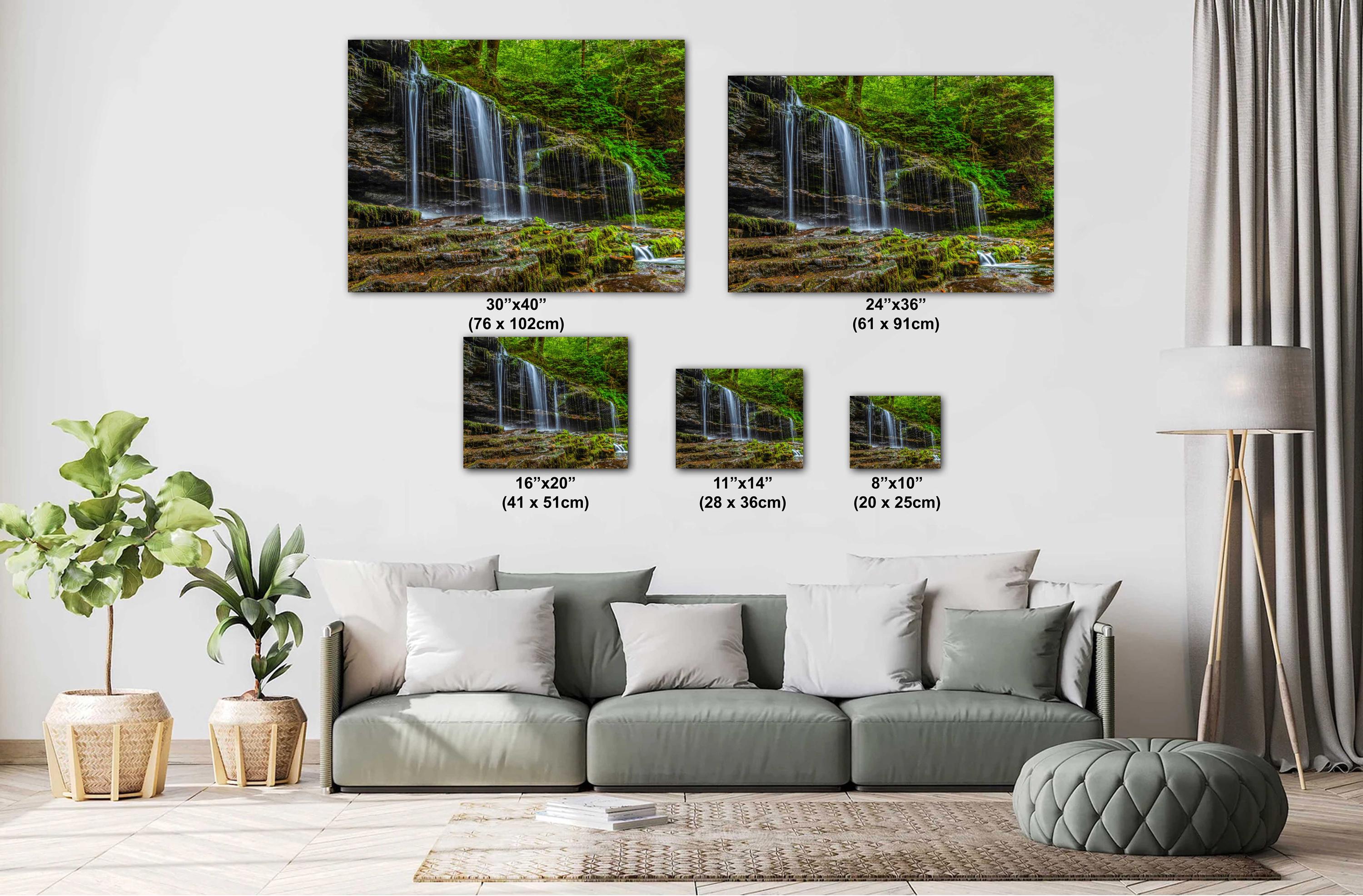 Ricketts Glen Print – Fine Art Waterfall Wall Art on Archival Photo Paper