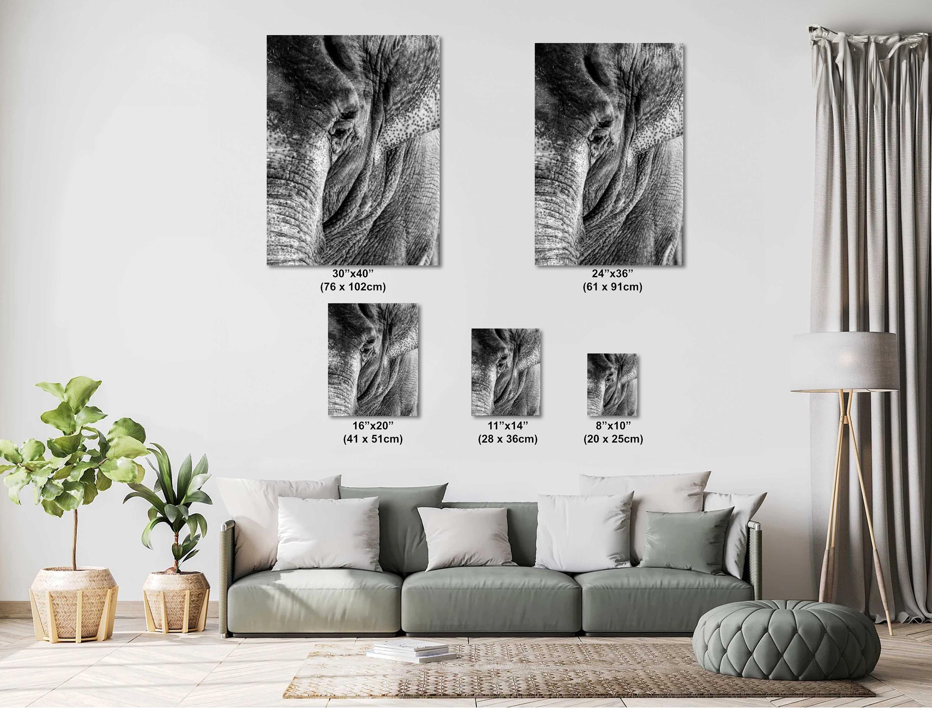 Elephant Wall Art – Majestic Wildlife Print | African Safari Home Decor